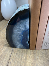 Load image into Gallery viewer, Blue Agate book ends