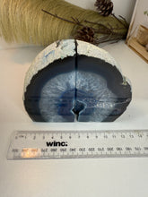 Load image into Gallery viewer, Blue Agate book ends