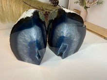 Load image into Gallery viewer, Blue Agate book ends
