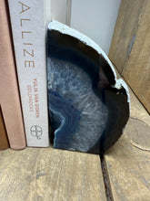 Load image into Gallery viewer, Blue Agate book ends