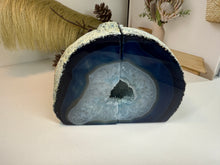 Load image into Gallery viewer, Blue Agate book ends