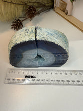 Load image into Gallery viewer, Blue Agate book ends