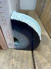 Load image into Gallery viewer, Blue Agate book ends