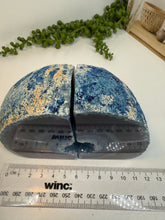 Load image into Gallery viewer, Blue Agate book ends