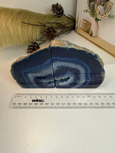 Load image into Gallery viewer, Blue Agate book ends