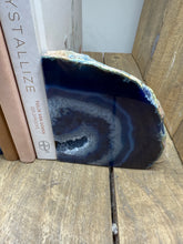 Load image into Gallery viewer, Blue Agate book ends