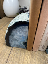 Load image into Gallery viewer, Blue Agate book ends