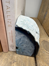 Load image into Gallery viewer, Blue Agate book ends
