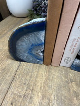 Load image into Gallery viewer, Blue Agate book ends