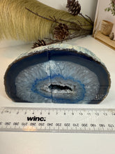 Load image into Gallery viewer, Blue Agate book ends
