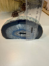 Load image into Gallery viewer, Blue Agate book ends