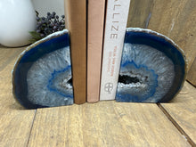 Load image into Gallery viewer, Blue Agate book ends