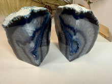 Load image into Gallery viewer, Blue Agate book ends