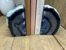 Load image into Gallery viewer, Blue Agate book ends