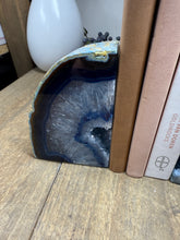 Load image into Gallery viewer, Blue Agate book ends