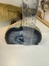 Load image into Gallery viewer, Blue Agate book ends