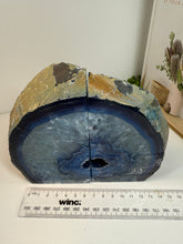 Load image into Gallery viewer, Blue Agate book ends