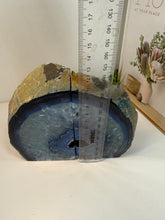 Load image into Gallery viewer, Blue Agate book ends