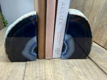 Load image into Gallery viewer, Blue Agate book ends