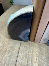 Load image into Gallery viewer, Blue Agate book ends