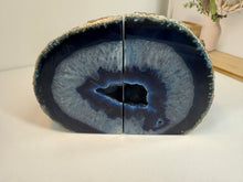 Load image into Gallery viewer, Blue Agate book ends