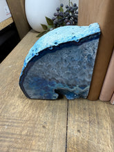 Load image into Gallery viewer, Blue Agate book ends