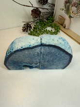 Load image into Gallery viewer, Blue Agate book ends