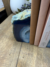 Load image into Gallery viewer, Blue Agate book ends