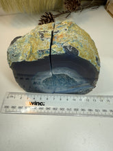 Load image into Gallery viewer, Blue Agate book ends