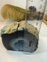 Load image into Gallery viewer, Blue Agate book ends