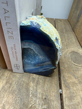 Load image into Gallery viewer, Blue Agate book ends