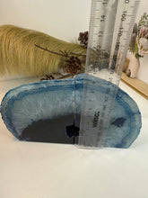 Load image into Gallery viewer, Blue Agate book ends