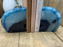 Load image into Gallery viewer, Blue Agate book ends