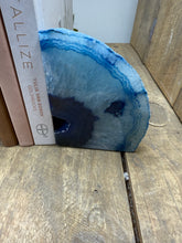 Load image into Gallery viewer, Blue Agate book ends