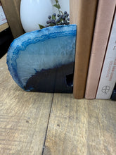 Load image into Gallery viewer, Blue Agate book ends