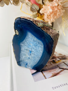 Blue Agate tea light Candle Holder