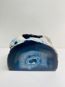 Blue Agate tea light Candle Holder