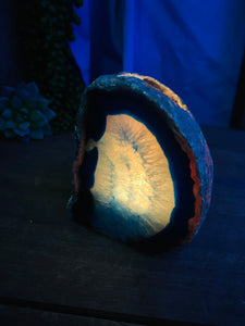 Blue Agate tea light Candle Holder