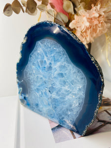 Blue Agate tea light Candle Holder