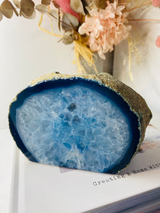 Blue Agate tea light Candle Holder