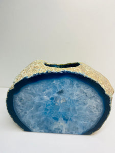 Blue Agate tea light Candle Holder