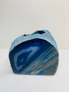 Blue Agate tea light Candle Holder