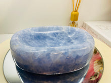 Load image into Gallery viewer, Blue Calcite bowl / soap dish