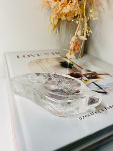 Clear Quartz Leaf Bowl