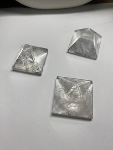 Clear Quartz pyramids - paper weight or unique display piece