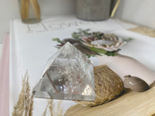 Load image into Gallery viewer, Clear Quartz pyramids - paper weight or unique display piece