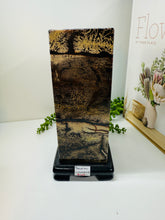 Load image into Gallery viewer, Dendritic Limestone Tower on stand