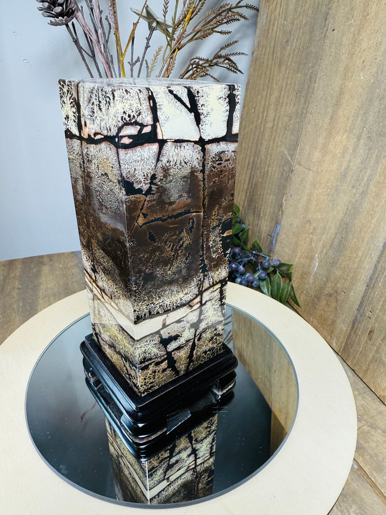 Dendritic Limestone Tower on stand