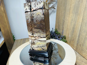 Dendritic Limestone Tower on stand