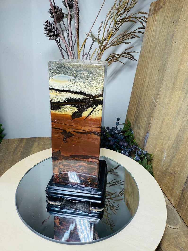 Dendritic Limestone Tower on stand